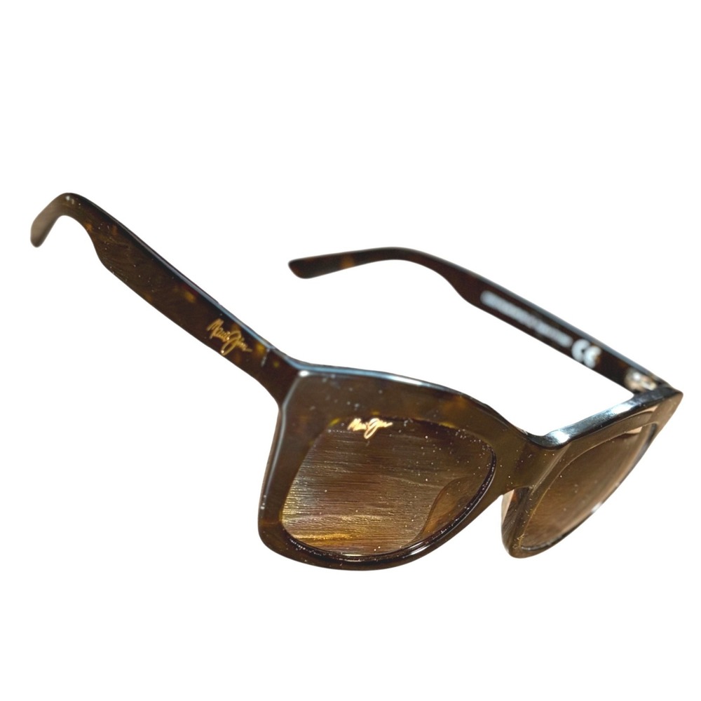 Maui Jim Coco Palms MP-SG Tortoise Sunglasses Polarized Brown Lens Cat Eye 50mm
